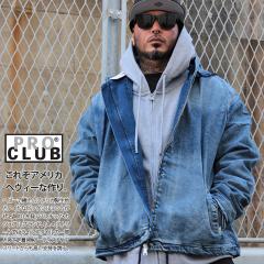 PRO CLUB �v���N���u �A�E�^�[ ���� G�W���� �f�j���W���P�b�g �u���]�� USA�K�i �p�[�J�[ �J�o�[�I�[�� ���n ��ƒ� ���[�N�W���P�b�g 