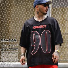 �y40%OFF�zREASON �~ Chucky V�l�b�N ���� ���b�V�� T�V���c �싅 �Q�[���V���c �����Y �� �傫���T�C�Y �`���b�L�[ Childs Play �`���C