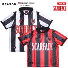 �y40%OFF�zREASON �~ �f�� �X�J�[�t�F�C�X �T�b�J�[�{�[���V���c V�l�b�N ���� �W���[�W �����Y �S2�F �傫���T�C�Y Scarface ���� �R��