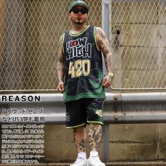 REASON �~ HOW HIGH �㉺�Z�b�g �u�����h �m�[�X���[�u �^���N�g�b�v �n�[�t�p���c �����Y �t�ėp �� �傫���T�C�Y �n�E �n�C �f�� �r�[