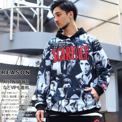 REASON �~ �f�� �X�J�[�t�F�C�X �p�[�J�[ �u�����h �X�P�{�[ ���� �X�E�F�b�g �W���[�W �����Y �� �u���b�N �傫���T�C�Y Scarface ���� 