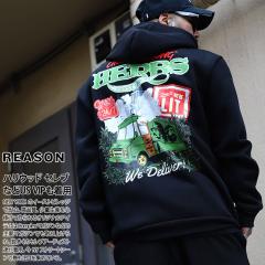 ���X�g1�_�y60%OFF�zREASON x Cheech & Chong �p�[�J�[ �u�����h �`�[�`���� �t�[�f�B ���� �X�E�F�b�g ���N�� �����Y �� �x�[�W�� �傫