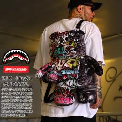 SPRAY GROUND �ʂ������ �o�b�O ���킢�� �F �����b�N �����Y ���f�B�[�X �t�ďH�~�p �� �傫���T�C�Y ���� �X�v���[�O���E���h �o�b�N