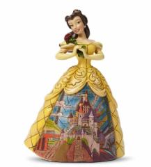 WVA ̃hXƐ_Iȃx Ɩb fBYj[ 4045238 Enchanted Belle With Castle Dress Figurine Jim Shore 