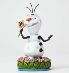 WVA It ԂƉĂ̖ AiƐ̏ fBYj[ 4046037 Dreaming Of Summer Olaf With Flowers Figurine Jim Shore 