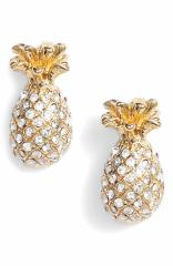 Kate Spade PCgXy[h oC U v[ pF pCibv ~j X^bY sAX By The Pool Pave Pineapple Mini Studs  [