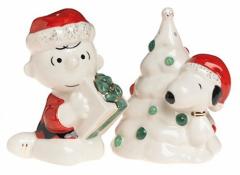 mbNX LENOX Xk[s[ NX}X \gybp[ Snoopys Christmas Salt and Pepper Set 