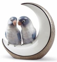 h CR  FLY ME TO THE MOON SILVER ANNIVERSARY 01008789 LLADRO