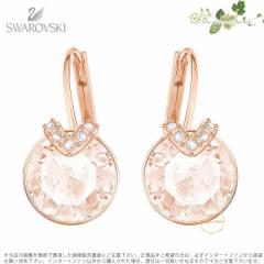 XtXL[ xsAX sN [Y S[h 5299318 Swarovski BELLA V PIERCED EARRINGS, PINK, ROSE GOLD PLATING 