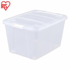 収納ケース 収納ボックス クリアボックス 衣装収納ケース コンテナボックス プラスチック フタ付 蓋付 キャスター付 幅40 奥行53 高さ31