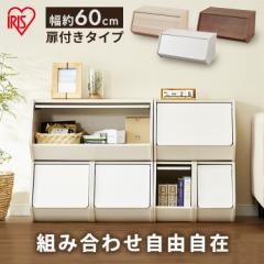 カラーボックス 棚 収納ケース 扉付き アイリスオーヤマ 収納ボックス スタックボックス STB-600D 収納棚 収納ボックス CBボックス BOX