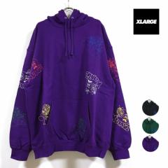 XLARGE GNXg[W MULTI LOGO PULLOVER HOODED SWEAT p[J[  Y  xlarge