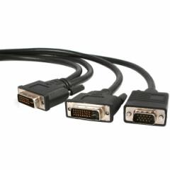 DVIVGAYMM6 ubN StarTech [Xvbg2P[u 1.8m DVI-I(IX) - DVI-D(IX) + VGA(IX)]