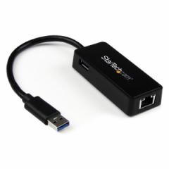 USB31000SPTB �u���b�N StarTech [USB 3.0 - Gigabit Ethernet LAN�A�_�v�^(USB�|�[�g�~1)]