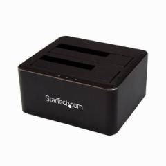 SDOCK2U33V StarTech [N[hSATA3.0ΉHDD/SSDhbLOXe[V 2x 2.5/3.5C`hCuΉ]