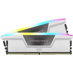 CMH32GX5M2B5200C40W DDR5 5200MHz 32GB(16GBx2) UDIMM 40-40-40-77 XMP 3.0 VENGEANCE RGB White 1.25V ���Ӽޭ�� Corsair