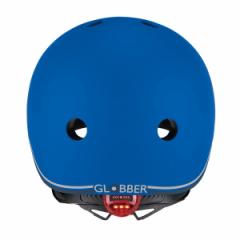 GLOBBER グロッバー LEDライト付きヘルメット 45-51cm ネイビーブルー 子供 キッズ 自転車 スケートボード サイズ調整