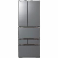 冷蔵庫 大容量 551L フレンチドア 東芝 GR-U550FZ(ZH) アッシュグレージュ VEGETA