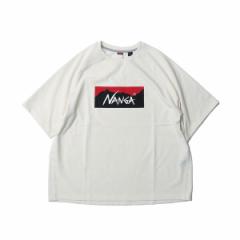 iK TVc ECO HYBRID BOX LOGO LOOSE FIT TEE WHT FREE NW2311-1G209 N1EeWH65 NANGA