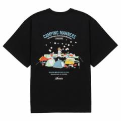 iK TVc ECO HYBRID CAMPING MANNERS SOAP BUBBLES TEE BLK L NW2411-1G801-A N0000184 NANGA