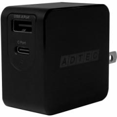 APD-A065AC-BK ubN ADTEC [PowerDeliveryΉ GaN AC[d/65W/USB Type-A 1|[g Type-C 1|[g]