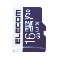 ELECOM MF-MS016GU13V3R MicroSDHCJ[h f[^T[rXt rfIXs[hNXΉ UHS-I U3 80MB s 16GB 