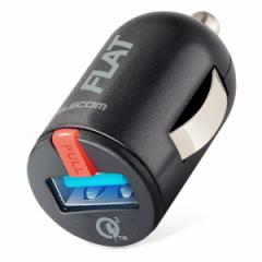 ELECOM MPA-CCUQ03BK VK[`[W[ 1USB|[g RpNg QuickCharge 3.0Ή ubN