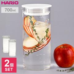 HARIO �n���I SLOWRA �ϔM�K���X �t���[�c�s�b�`���[ 700ml SFPI-700-W 2�Z�b�g �b �H��@OK �����WOK ���{�� �~ �V���b�v ���| �r�l�K