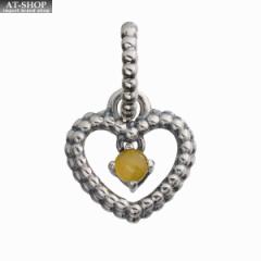 ph `[ PANDORA yellow Beaded Heart Dangle  X^[OVo[925 uXbg`[ fB[XANZT[