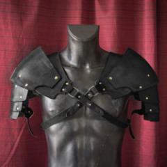 コスプレ 両肩 戦士 鎧 ブラック 衣装 メンズ レディース ファッション 甲冑風 肩当て 中世 ヴィンテージ 騎士 ナイト 鎧 服 ハロウィン