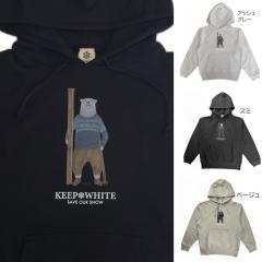 KEEP WHITE �L�[�v�z���C�g �p�[�J�[ ���� �X�E�F�b�g �v���I�[�o�[�p�[�J�[ ���j�Z�b�N�X �S4�F S-XXL 7590kuma