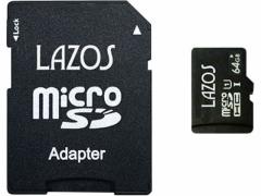 Lazos microSDXC[J[h 64GB L-B64MSD10-U3