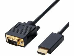 GR ϊP[u HDMI-VGA 1.0m ubN CAC-HDMIVGA10BK