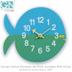 George Nelson Fernando the Fish Zootimer Wall Clock |v  EH[NbN CeA v Ǌ|v  _ 