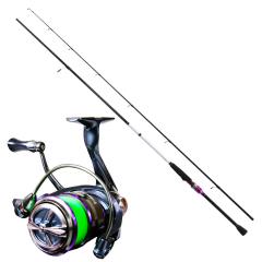 Friday エギング ロッド ＆ ライン付きリール セット (egingset-088