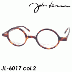 John Lennon(ジョンレノン) メガネ  JL-6017 col.2 [ブラウンデミ] 42mm 日本製　MADE IN JAPAN