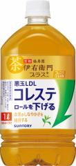 送料無料 機能性表示食品 サントリー 伊右衛門 プラス コレステロール対策 1000ml 1L×2ケース/24本
