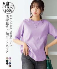 Tシャツ カットソー 大きいサイズ レディース フリル袖パフスリーブ トップス GEVS. 6L/8L/10L ニッセン nissen Tシャツ カットソー 大きいサイズ レディース フリル袖