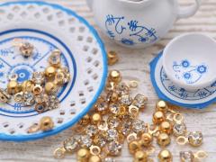 ���C���X�g�[���p�[�c(��3mm)��50�� �S�[���hx�N���X�^�� ���E���h �J���t�� 1�� ��t�� �t���[���X�g�[�� ��|�ޗ� �����p�[�c �f�R