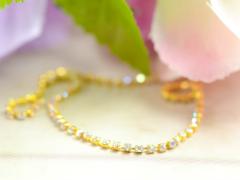 �A�� �K���X�X�g�[��(��1.5mm)��20cm �S�[���hx�N���X�^��AB �A�܃`�F�[�� �_�C�����[�� �A�N�Z�T���[�p�[�c ��|�ޗ� ���W�� �l�C��