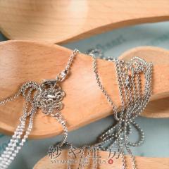 �l�b�N���X�`�F�[�� �{�[���`�F�[�� �O�� 450mm �V���o�[ 5�{ 5�� ��45cm �A�W���X�^�[ �J�j�J���t�� �V���v�� �{�[���^ �O���� �A�N�Z�T