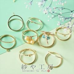 �����O�p�[�c �J���t�_�u�������O �J�b�g���� 19mm �S�[���h 6�� 6�� ��1.9cm �_�u�������O �^�J �t���[�T�C�Y �����O���� �A�N�Z�T���[