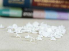 �v���X�`�b�N�X�i�b�v�{�^��(T-3) �R�O�g�i10mm �� �z���C�g�j �n���h�v���C���[ ��|�ޗ� �v���X�`�b�N�� �{�^�� ��| ���t����