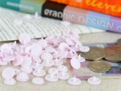 �v���X�`�b�N�X�i�b�v�{�^��(T-3) �}�b�g�J���[ �R�O�g�i10mm �p�X�e���s���N�j �n���h�v���C���[ ��|�ޗ� �v���X�`�b�N�� �{�^��