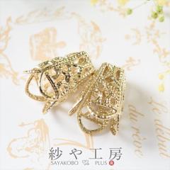 �^�b�Z���L���b�v �������f�U�C�� �~�� 10mm �S�[���h 2�� 2�� ��1cm �ʂ����t�� ���[�X�͗l ��  ���� �^�b�Z������ �p�[�c �^�b�Z���p