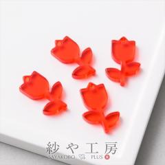 �`���[�� �N���A �`���[���b�v �A�N�Z�T���[ �p�[�c ���b�h 19.5mm 4�� �� �t�����[ �r�[�Y �A�N���� �A�N�����r�[�Y �A�N�����p�[�c ��