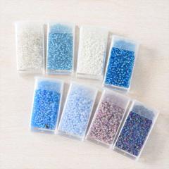 �r�[�Y �ۏ��r�[�Y �u���[�V���o�[�Z�b�g 2mm �u���[���V���o�[ 10�� ��0.2cm �ۃr�[�Y �W�� 11/0 RR �K���X �����v���P�[�X�� �A�N�Z�T