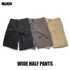 ���Z�[���v���C�X!! BLUCO(�u���R) OL-1023 WIDE HALF PANTS 3�F(KHK/GRY/BLK)