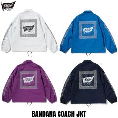 EVILACT(�C�[�u���A�N�g) BANDANA COACH JKT 4�F(WHITE/BLUE/PURPLE/NAVY)