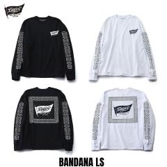 EVILACT(�C�[�u���A�N�g) BANDANA LS 2�F(�u���b�N/�z���C�g)